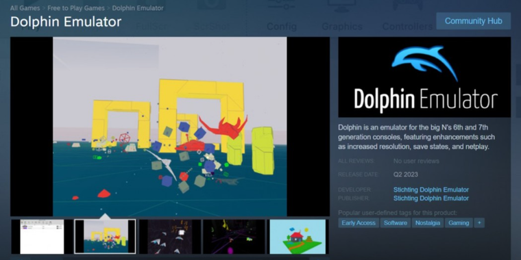 Valve removes Dolphin Emulator listing on Steam following request from Nintendo image