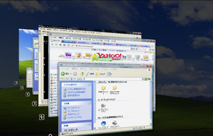 WinFlip simulates Vista's "Flip 3D" effect with a hotkey