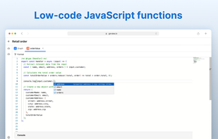 Low-code JavaScript functions
