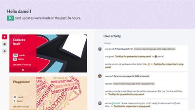 Get a quick overview of what's going on from your dashboard