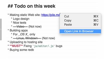 Open links in browser.