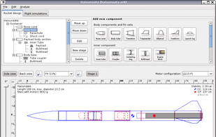 OpenRocket screenshot 1