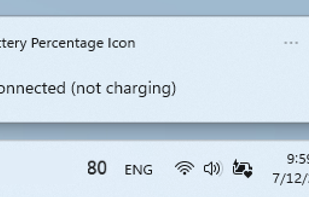 Notification and Tray Icon - Light Theme