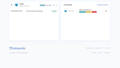 Detailed wallet page