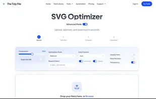 SVG compressor with advanced options