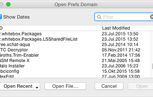 First, choose which preferences you want to edit