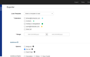 G2CAL to Excel TimeTackle screenshot 1