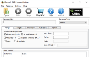 iSumsoft RAR Password Refixer screenshot 1