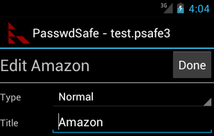 PasswdSafe screenshot 3
