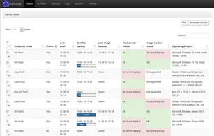 UrBackup screenshot 1