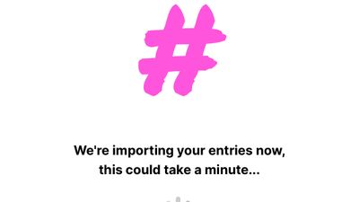 The importing giveaway screen.