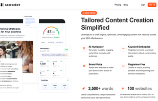 Screenshot of the AI Writer interface, displaying generated content with an emphasis on originality and relevance.