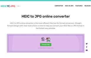 HEIC to JPG online converter screenshot 1