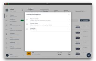 Record screen or upload video