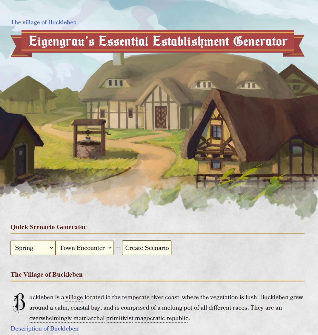 Eigengrau's Generator Screenshot