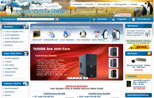 Linux Onlineshop screenshot 1