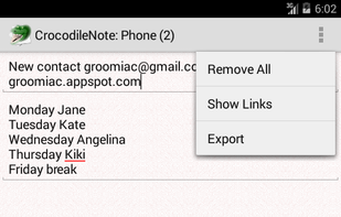 CrocodileNote screenshot 2