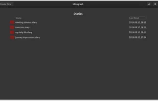 Lifeograph screenshot 1