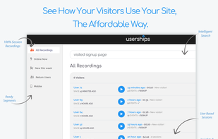 See how your visitors use your site
