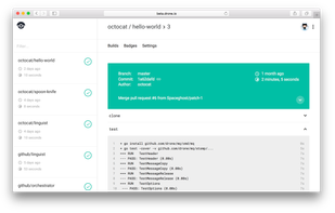 Drone.io screenshot 1