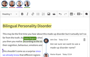 CKEditor 5 - Comments with real-time collaborative editing 