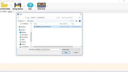 Outlook PST Converter Software Imperial screenshot 1