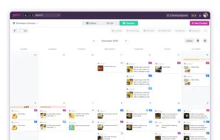 Calendar views are not just for social media posts! With Gain you can see all your marketing efforts in the same calendar. Plus, you can share it with your clients.