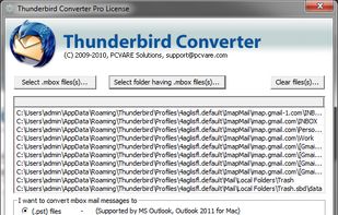 Select the format to which user want to convert Thunderbird emails