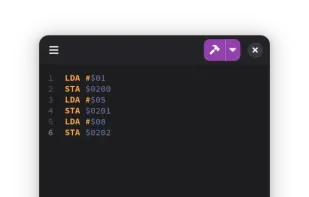 Learn 6502 Assembly screenshot 2