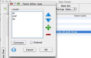 Deducer screenshot 2