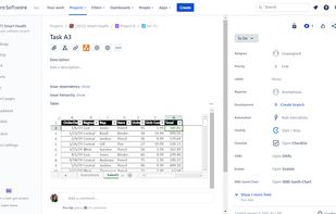 Easily create an Excel-like table or spreadsheet for your Jira issues without manually attaching Excel files.