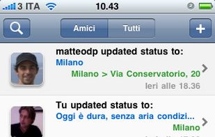 update tab, you can follow the stream of the community