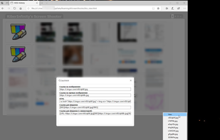 List uploaded screenshoots