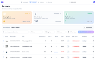 Merchant center product feed optimization