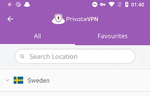 PrivateVPN screenshot 3