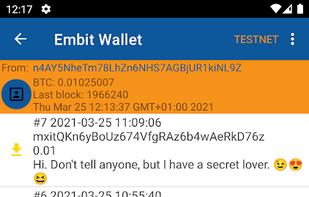 Embit Wallet screenshot 1