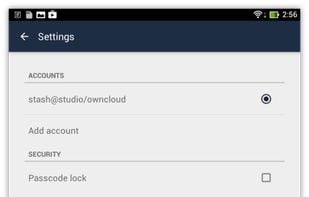 ownCloud screenshot 1