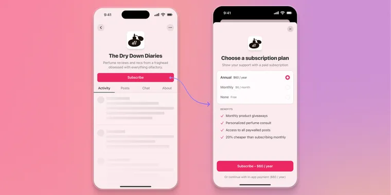 Substack now supports in-app purchases on iOS in the U.S. image