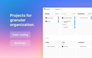 Weekrise screenshot 1