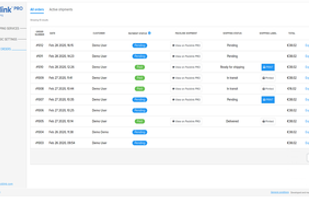Your orders in a single screen where check in just one view the payments and shipments status where print your shipping labels at once.