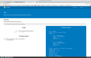 Use the API to embed polls into your website.