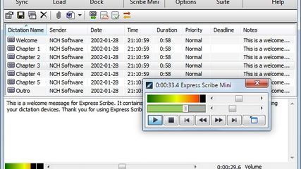 Express Scribe Transcription Software - Main Screen