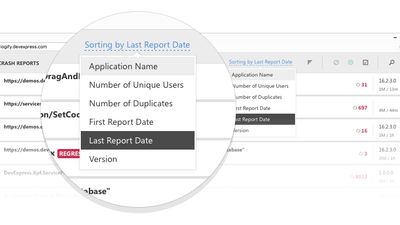 Logify - sort reports functionality
