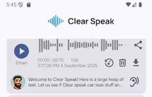 Clear Speak screenshot 3