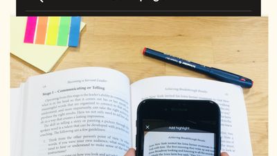 Preview of the Scan Page Feature used during a Reading Session.