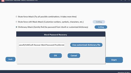 Recover Word Password Pro screenshot 1