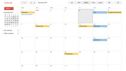 Google Calendar: Multi-platform calendar tool that lets you fill in ...