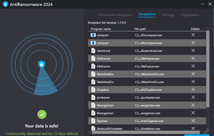 AntiRansomware screenshot 2