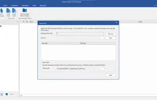 1. Home screen of Stellar Repair for Exchange software