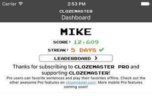 Clozemaster screenshot 1
